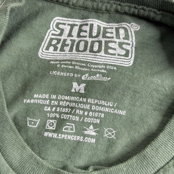 Steven Rhodes | Everybody Croaks Graphic Tee Green | Size M - Picture 6 of 6